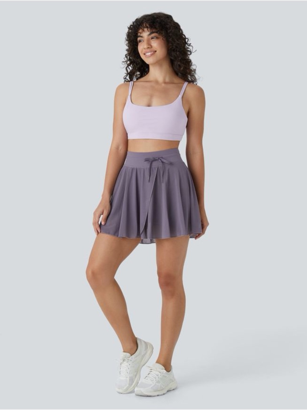 Halara NWOT Contrast Mesh Mini Flare Skort Skirt